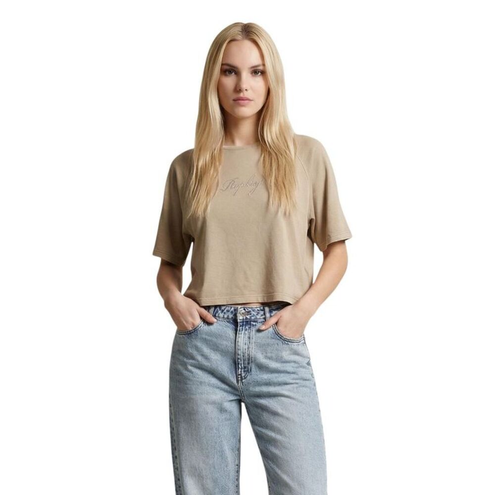 Replay Beige Cotton Women's T-Shirt